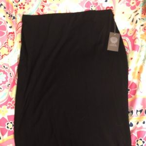 Vince long black pencil skirt